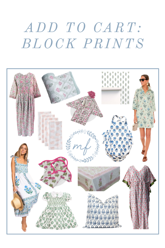 Add To Cart: Block Prints